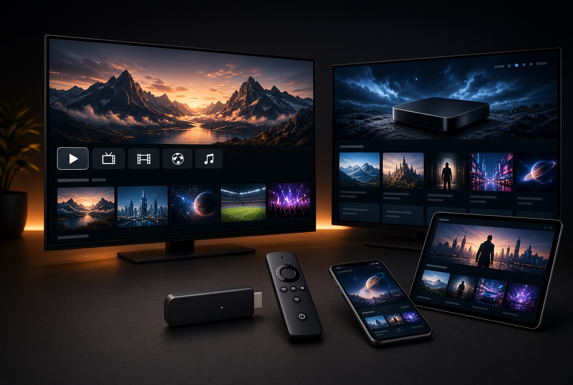 IPTV Maroc compatible Smart TV, Fire Stick, smartphone et tablette